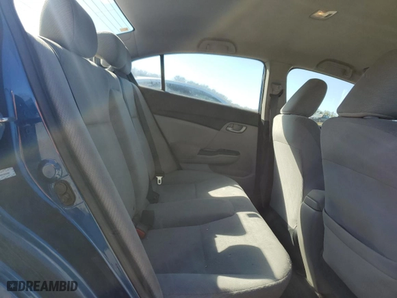 2013 Honda Civic Sdn LX with VIN 19XFB2F51DE241405, listed as a Copart auction lot 48549635 with 122,526 mi miles and Salvage Title. Bid and sale history available at carsss.com. Image 10.