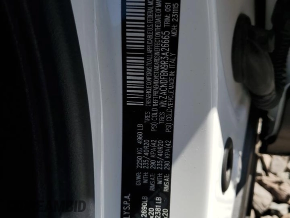 2024 Dodge Hornet GT Plus with VIN ZACNDFBN9R3A26665, listed as a Copart auction lot 54555225 with 8,453 mi miles and Salvage title. Bid and sale history available at DreamBid. Image 13.