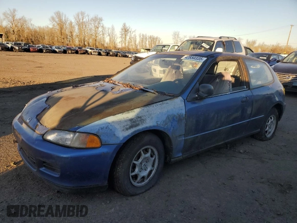 1993 Honda Civic z VIN 2HGEH2375PH525047, wystawiony jako Copart lot #42850335 z przebiegiem 230 394 mil mil oraz Czysty tytuł • Clean title. Historia ofert i sprzedaży dostępna na DreamBid. Obrazek 1.