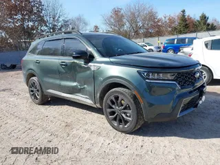 2021 Kia Sorento EX with VIN 5XYRHDLF2MG068257, listed as a IAAI auction lot 41755974 with 77,829 mi miles. Bid and sale history available at carsss.com. Image 1.