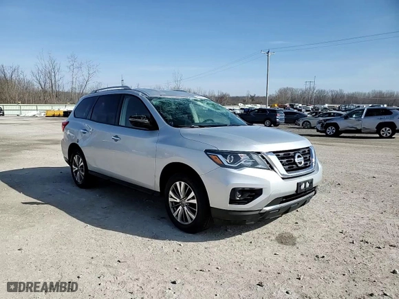 2019 Nissan Pathfinder S with VIN 5N1DR2MM1KC650033, listed as a Copart auction lot 48685425 with 121,127 mi miles and Salvage Title. Bid and sale history available at carsss.com. Image 14.