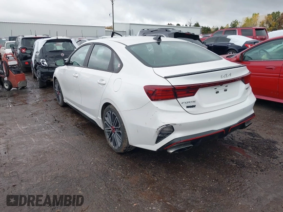 2023 Kia Forte GT with VIN 3KPF44AC4PE505989, listed as a IAAI auction lot 40869133 with 38,222 mi miles and . Bid and sale history available at carsss.com. Image 3.