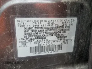 2015 Nissan Sentra SV z VIN 3N1AB7AP4FL680843, wystawiony jako Copart lot #57642875 z przebiegiem 108 924 mil mil oraz Szkoda całkowita • Salvage title. Historia ofert i sprzedaży dostępna na DreamBid. Obrazek 12.