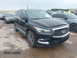 2019 Infiniti QX60 Luxe with VIN 5N1DL0MN8KC507367, listed as a IAAI auction lot 42476877 with 69,810 mi miles and . Bid and sale history available at DreamBid. Image 1.