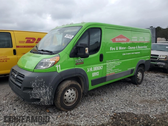 2016 Ram ProMaster Cargo with VIN 3C6TRVAG6GE108384, listed as a Copart auction lot 42991025 with 242,111 mi miles and Clean Title. Bid and sale history available at DreamBid. Image 1.
