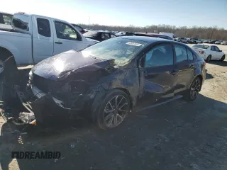 2020 Toyota Corolla SE with VIN JTDS4RCE5LJ002138, listed as a Copart auction lot 43697635 with 96,524 mi miles and Salvage Title. Bid and sale history available at carsss.com. Image 1.