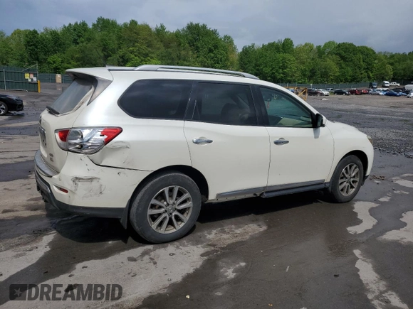 2016 Nissan Pathfinder S with VIN 5N1AR2MM2GC625863, listed as a Copart auction lot 57161845 with 265,973 mi miles and Salvage title. Bid and sale history available at DreamBid. Image 3.