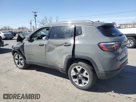 2020 Jeep Compass Limited z VIN 3C4NJDCB0LT215585, wystawiony jako Copart lot #50171655 z przebiegiem 105 579 mil mil oraz Szkoda całkowita • Salvage title. Historia ofert i sprzedaży dostępna na DreamBid. Obrazek 2.