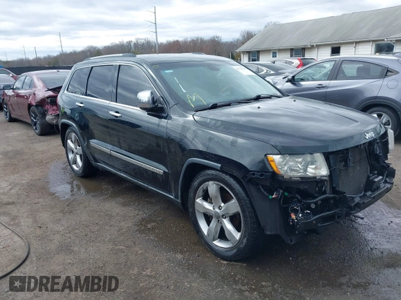 2013 Jeep Grand Cherokee Overland with VIN 1C4RJFCG8DC614542, listed as a IAAI auction lot 41733846 with 44,131 mi miles. Bid and sale history available at carsss.com. Image 1.