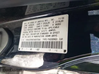 2007 Acura TL Type-S with VIN 19UUA76567A007244, listed as a IAAI auction lot 41907440 with 1 mi miles. Bid and sale history available at carsss.com. Image 9.