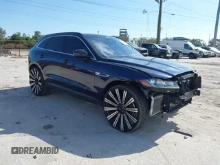 2019 Jaguar F-Pace 25t Premium with VIN SADCJ2FX9KA609583, listed as a IAAI auction lot 41530705 with 60,013 mi miles and . Bid and sale history available at DreamBid. Image 1.