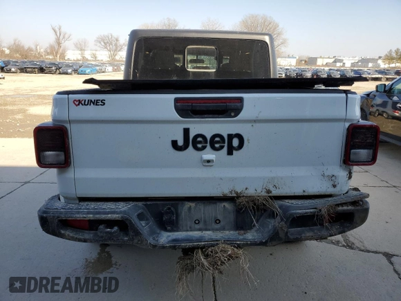 2021 Jeep Gladiator Willys with VIN 1C6HJTAGXML623599, listed as a Copart auction lot 48971735 with 35,052 mi miles and Salvage Title. Bid and sale history available at carsss.com. Image 6.