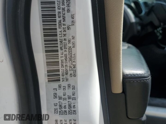 2016 Jeep Cherokee Latitude z VIN 1C4PJLCB0GW329394, wystawiony jako Copart lot #55442565 z przebiegiem 95 136 mil mil oraz Szkoda całkowita • Salvage title. Historia ofert i sprzedaży dostępna na DreamBid. Obrazek 13.