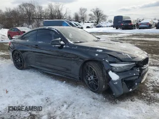 2018 BMW M4 with VIN WBS4Y9C51JAA92457, listed as a Copart auction lot 87014004 with 83,423 mi miles and Salvage Title. Bid and sale history available at carsss.com. Image 4.