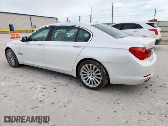 2012 BMW 7 Series 750Li xDrive with VIN WBAKC8C5XCC436134, listed as a Copart auction lot 63144905 with 64,282 mi miles and Salvage title. Bid and sale history available at DreamBid. Image 2.