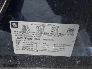 2017 GMC Sierra 2500HD Denali with VIN 1GT12UEY5HF118445, listed as a IAAI auction lot 41327986 with 158,970 mi miles. Bid and sale history available at carsss.com. Image 9.