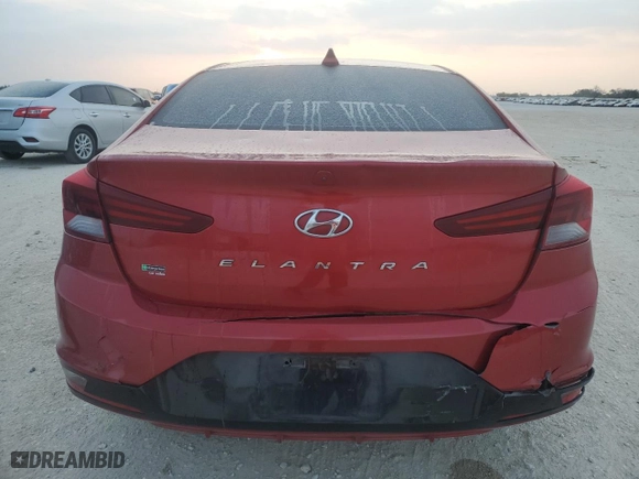 2020 Hyundai Elantra SEL with VIN 5NPD84LF9LH523316, listed as a Copart auction lot 53906905 with 102,494 mi miles and Salvage Title. Bid and sale history available at carsss.com. Image 6.