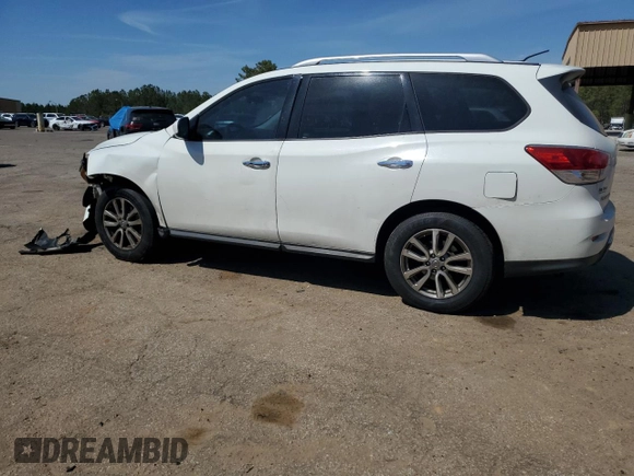 2016 Nissan Pathfinder S with VIN 5N1AR2MN9GC611712, listed as a Copart auction lot 50151285 with 218,982 mi miles and Salvage title. Bid and sale history available at DreamBid. Image 2.