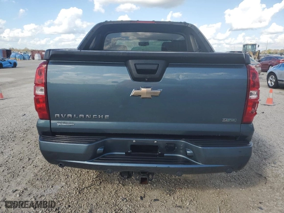 2010 Chevrolet Avalanche LTZ with VIN 3GNVKGE08AG106122, listed as a Copart auction lot 79079274 with 153,667 mi miles and Salvage Title. Bid and sale history available at carsss.com. Image 6.