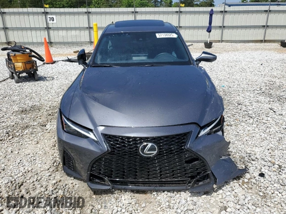 2024 Lexus IS 350 F Sport with VIN JTHBZ1B24R5082333, listed as a Copart auction lot 57138925 with 2,477 mi miles and Salvage title. Bid and sale history available at DreamBid. Image 5.