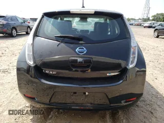 2015 Nissan LEAF SV with VIN 1N4AZ0CP1FC308097, listed as a Copart auction lot 65746053 with 47,487 mi miles. Bid and sale history available at carsss.com. Image 6.