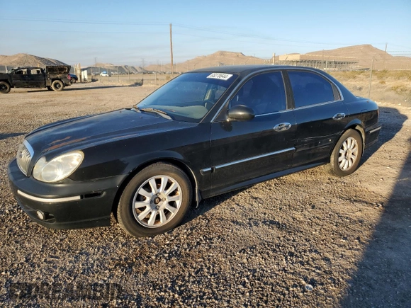 2002 Hyundai Sonata GLS with VIN KMHWF35H42A604233, listed as a Copart auction lot 65278644 with 145,700 mi miles and Salvage Title. Bid and sale history available at carsss.com. Image 1.