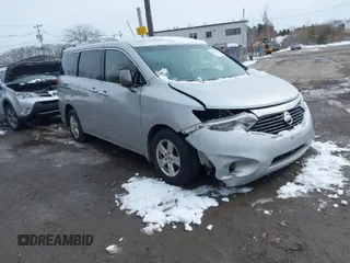 2016 Nissan Quest SL with VIN JN8AE2KP3G9155132, listed as a IAAI auction lot 41492177 with 116,300 mi miles. Bid and sale history available at carsss.com. Image 1.
