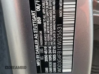 2019 Mercedes-Benz A 220 with VIN WDD3G4FB1KW035631, listed as a Copart auction lot 61694185 with 99,701 mi miles and Clean title. Bid and sale history available at DreamBid. Image 12.