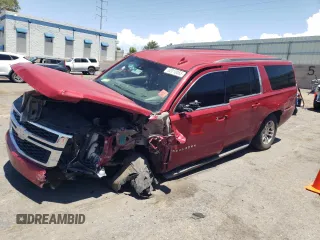 2015 Chevrolet Suburban LT with VIN 1GNSKJKC9FR647752, listed as a Copart auction lot 62018065 with Not provided miles and Salvage title. Bid and sale history available at DreamBid. Image 1.