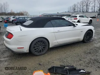 2018 Ford Mustang GT Premium с VIN 1FATP8FF0J5155595, выставлен на аукционе Copart как лот 81584324 с пробегом 63 535 миль миль и Списание • Salvage title. История ставок и продаж доступна на DreamBid. Изображение 3.