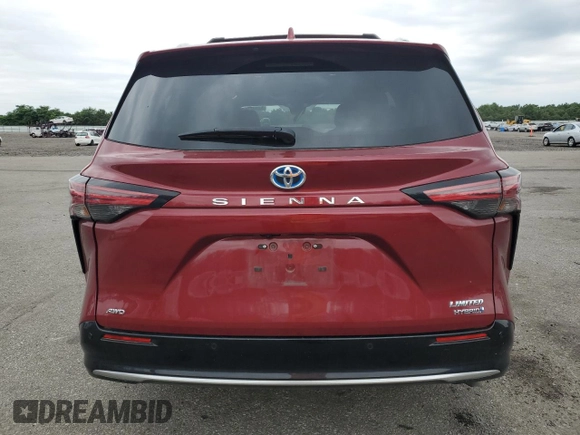 2022 Toyota Sienna Limited with VIN 5TDZSKFC0NS064798, listed as a Copart auction lot 62932164 with 27,360 mi miles and Salvage Title. Bid and sale history available at carsss.com. Image 6.