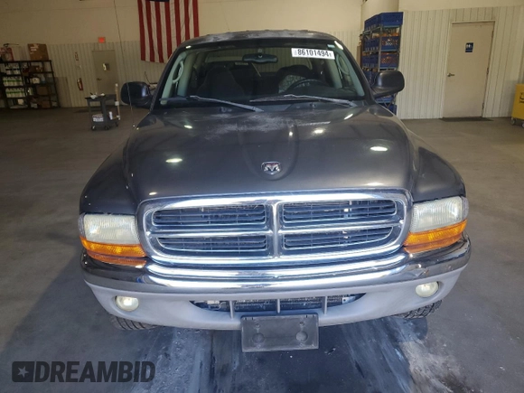 2002 Dodge Dakota SLT with VIN 1B7HG48N92S620875, listed as a Copart auction lot 86101494 with 159,436 mi miles and Salvage Title. Bid and sale history available at carsss.com. Image 5.