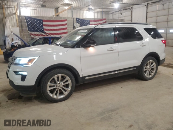 2018 Ford Explorer XLT with VIN 1FM5K7D86JGC54664, listed as a Copart auction lot 50135835 with 111,460 mi miles and Salvage Title. Bid and sale history available at DreamBid. Image 1.
