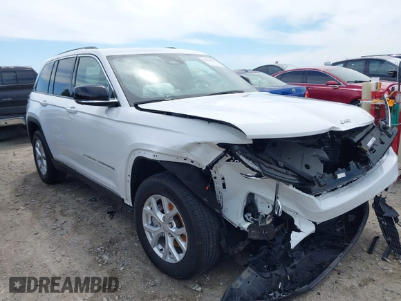 2023 Jeep Grand Cherokee Limited z VIN 1C4RJHBG3PC625434, wystawiony jako IAAI lot #42295033 z przebiegiem 27 084 mil mil oraz . Historia ofert i sprzedaży dostępna na DreamBid. Obrazek 1.