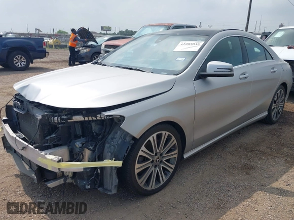 2018 Mercedes-Benz CLA 250 with VIN WDDSJ4EB4JN617063, listed as a IAAI auction lot 42205035 with 88,145 mi miles and . Bid and sale history available at DreamBid. Image 2.