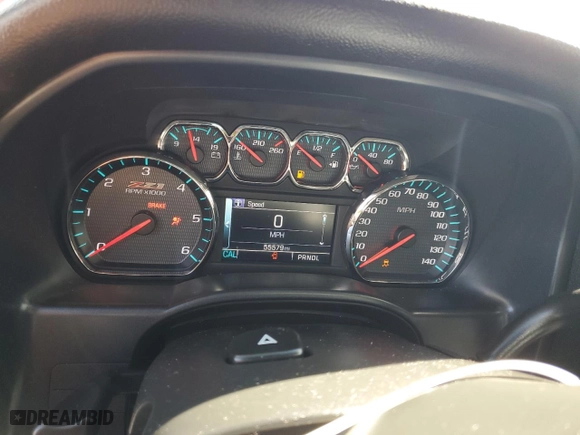 2018 Chevrolet Silverado 1500 LT with VIN 1GCVKREC3JZ164718, listed as a Copart auction lot 53186225 with 55,579 mi miles and Salvage Title. Bid and sale history available at carsss.com. Image 9.