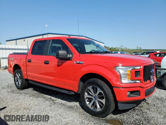 2019 Ford F-150 XL with VIN 1FTEW1E56KFC40037, listed as a Copart auction lot 51906275 with 183,231 mi miles and Salvage Title. Bid and sale history available at carsss.com. Image 4.
