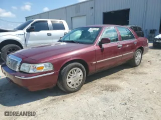 2007 Mercury Grand Marquis GS with VIN 2MEFM74V27X611848, listed as a Copart auction lot 72004424 with 93,152 mi miles and Salvage Title. Bid and sale history available at carsss.com. Image 1.