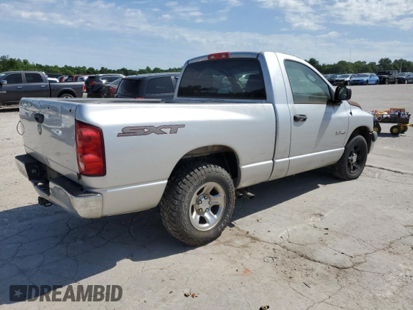 2008 Dodge 1500 ST with VIN 1D7HA16K68J170535, listed as a Copart auction lot 54376044 with 106,178 mi miles and Salvage Title. Bid and sale history available at DreamBid. Image 3.