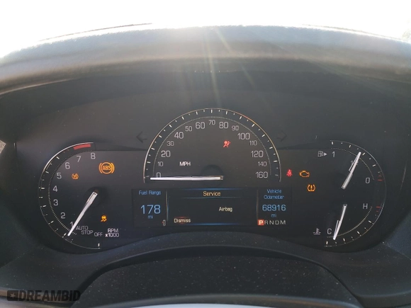 2017 Cadillac ATS Sedan AWD with VIN 1G6AG5RX7H0195378, listed as a Copart auction lot 46236275 with 68,916 mi miles and Salvage Title. Bid and sale history available at carsss.com. Image 9.