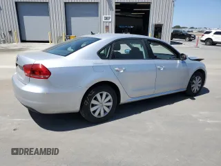 2013 Volkswagen Passat S with VIN 1VWAP7A38DC001836, listed as a Copart auction lot 61879375 with 82,841 mi miles and Salvage title. Bid and sale history available at DreamBid. Image 3.
