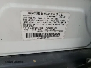2012 Infiniti EX Journey with VIN JN1AJ0HR2CM451564, listed as a Copart auction lot 84375224 with 137,388 mi miles and Salvage Title. Bid and sale history available at DreamBid. Image 15.