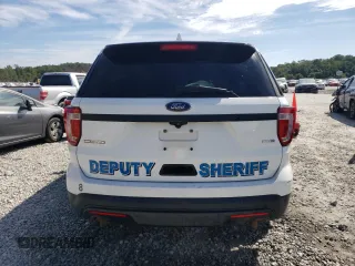 2016 Ford Utility Police Interceptor with VIN 1FM5K8AR4GGB43770, listed as a Copart auction lot 66730164 with 104,848 mi miles and Salvage Title. Bid and sale history available at carsss.com. Image 6.