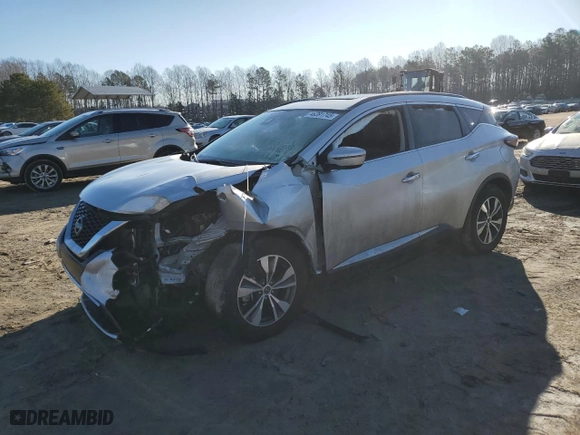 2023 Nissan Murano SV with VIN 5N1AZ2BJ9PC112344, listed as a Copart auction lot 46391745 with 58,781 mi miles and Salvage Title. Bid and sale history available at carsss.com. Image 1.