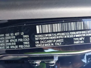 2018 Jeep Renegade Latitude with VIN ZACCJABB7JPJ44622, listed as a IAAI auction lot 40818647 with 101,137 mi miles and . Bid and sale history available at DreamBid. Image 9.