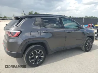 2019 Jeep Compass Trailhawk with VIN 3C4NJDDBXKT721356, listed as a Copart auction lot 60003045 with 164,864 mi miles and Clean title. Bid and sale history available at DreamBid. Image 3.