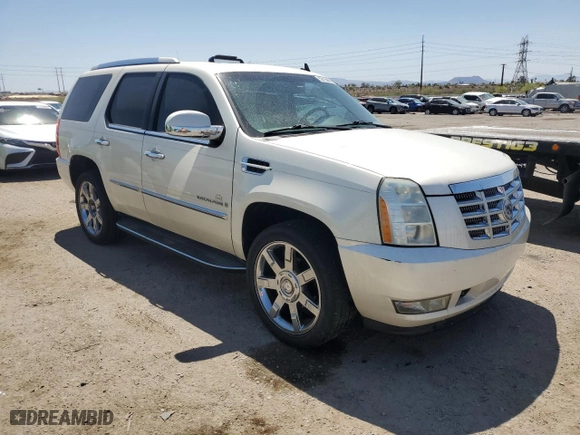 2008 Cadillac Escalade with VIN 1GYFK63808R199707, listed as a Copart auction lot 52154015 with 189,864 mi miles and Salvage Title. Bid and sale history available at carsss.com. Image 4.