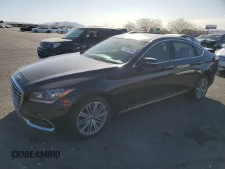 2018 Genesis G80 3.8L z VIN KMHGN4JE9JU241384, wystawiony jako Copart lot #51335105 z przebiegiem 68 956 mil mil oraz Szkody całkowita. Historia ofert i sprzedaży dostępna na DreamBid. Obrazek 1.