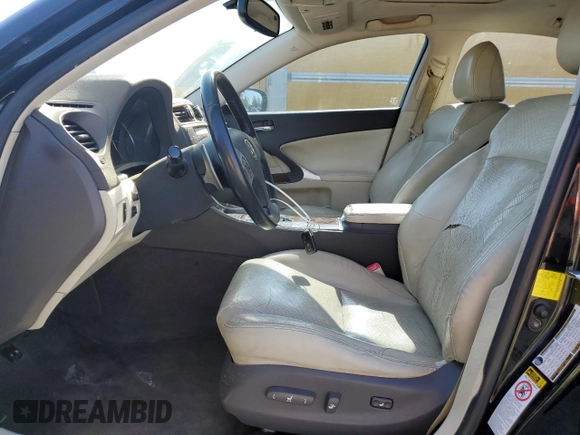 2012 Lexus IS 250 with VIN JTHBF5C2XC5172219, listed as a Copart auction lot 52424535 with 214,450 mi miles and Salvage title. Bid and sale history available at DreamBid. Image 7.