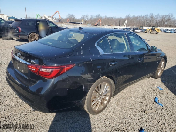 2018 Infiniti Q50 3.0t SPORT with VIN JN1EV7AR3JM437307, listed as a Copart auction lot 48742225 with 36,212 mi miles and Salvage Title. Bid and sale history available at carsss.com. Image 3.